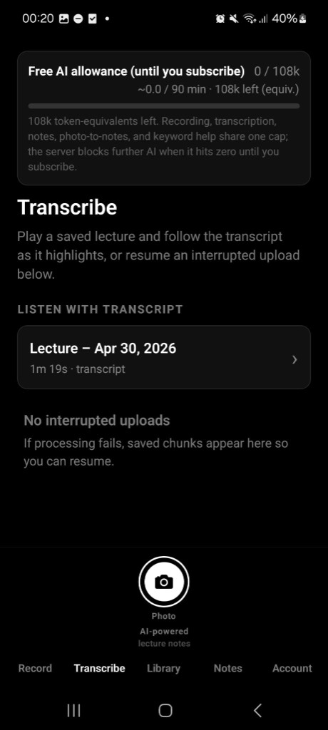 Transcribe
